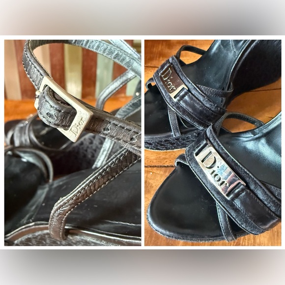 Christian Dior Diorissimo Oblique Platform Wedge Heels – Galliano Era – EU 37.5 - Picture 14 of 16